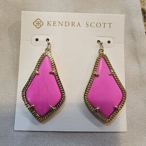 Kendra Scott Pink Drop Earrings